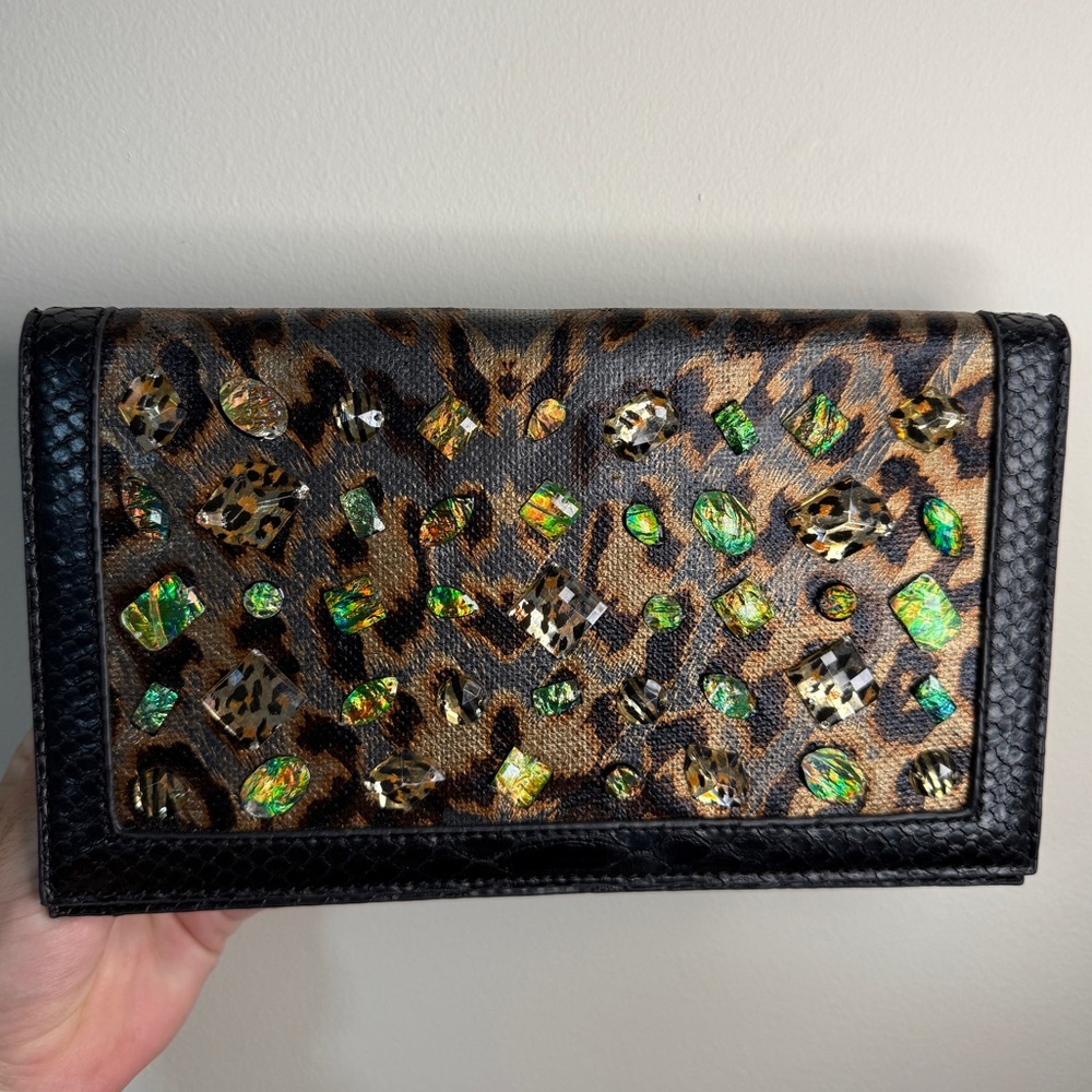 Christian Audigier Black Textured Wallet
